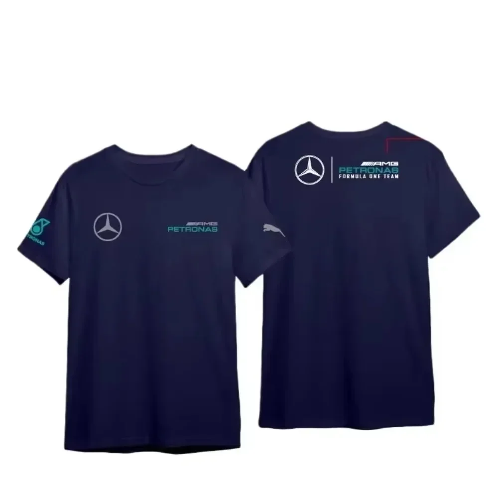 2025 TShirt Round Neck Cotton Women T-shirt Mercedes F1 Petronas Team Baju Premium T-Shirt Murah Lelaki Men Logo Sulam Top Tees