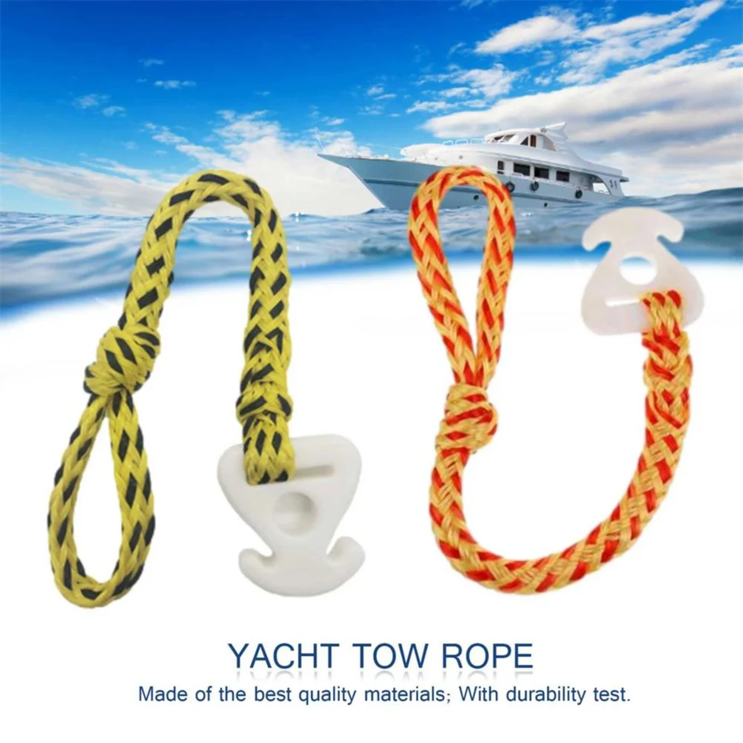 New 1pc Water Ski Rope Connector Towable Tube Rope Boat Quick Tow Boats Skiing Jet Ski Rope Surfing Water Sport Accessories supp