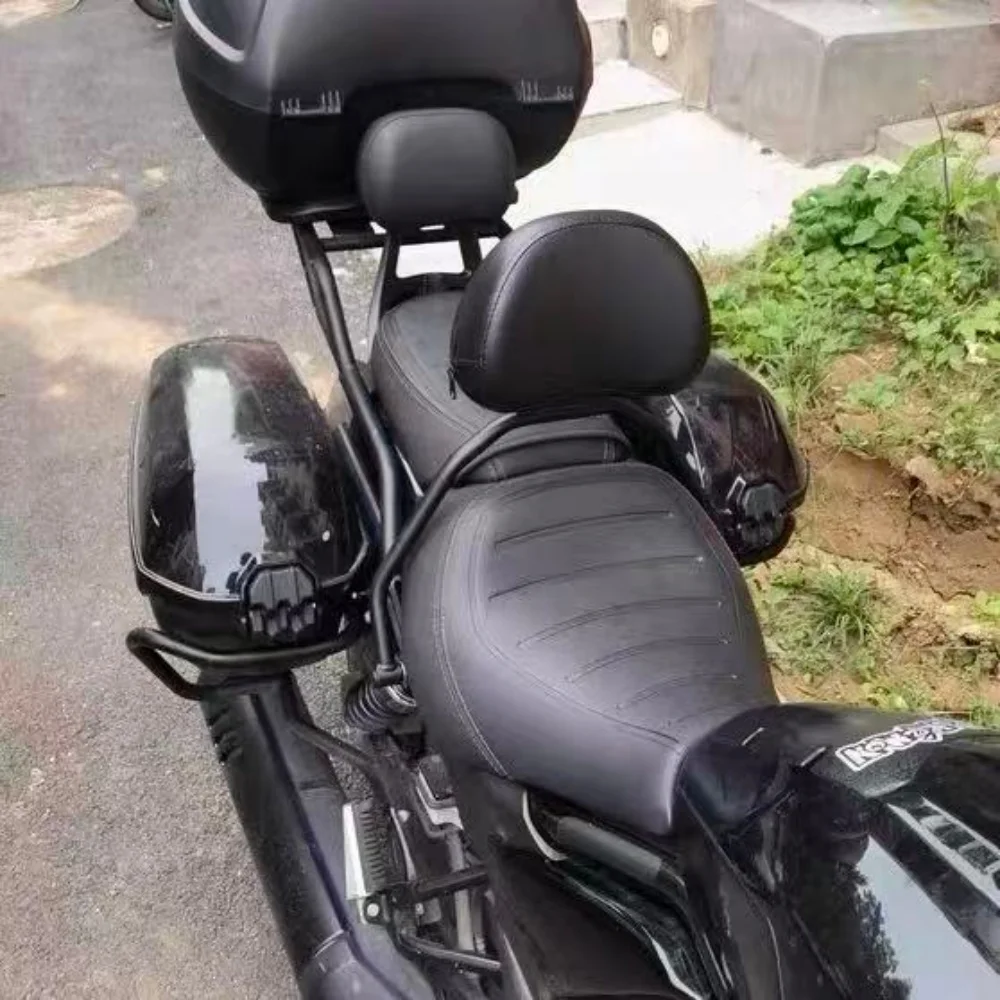 Lumbar Support Backrest Modified Parts for Haojue TR300 Motorcycle, Suitable for Long-distance Riding