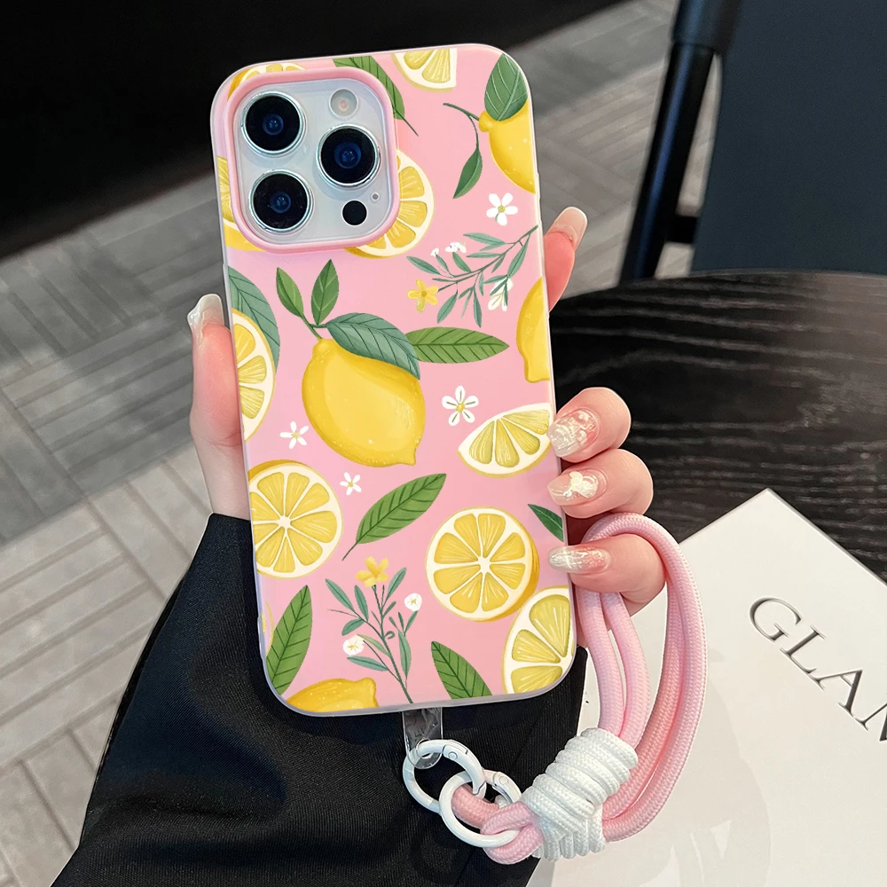 여름 레몬 젤리 질감 폰 케이스 (아이폰 17, 16, - Phone Cases With Straps 리뷰 및 가격