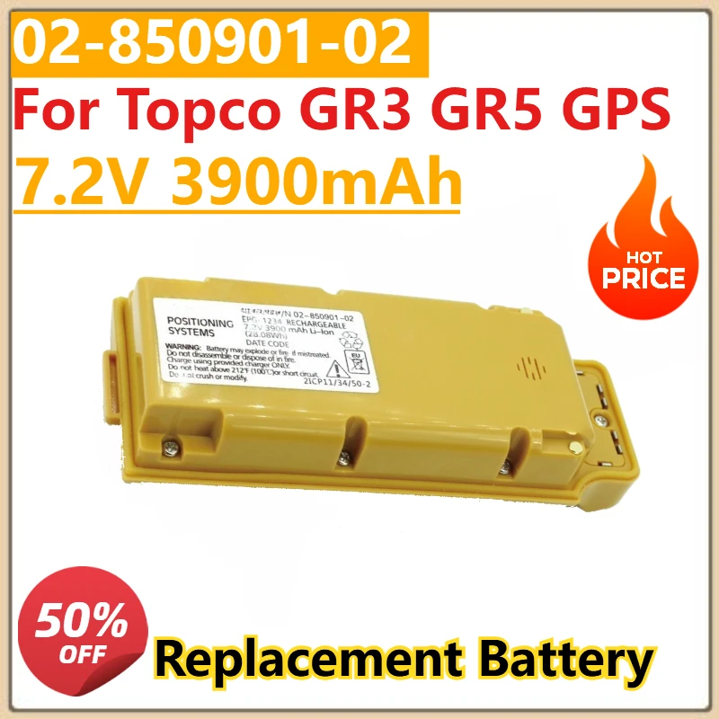 

Brand New and High Quality Battery 7.4V 3900mAh 02-850901-02 Compatible with Topco GR3/GR5 GPS