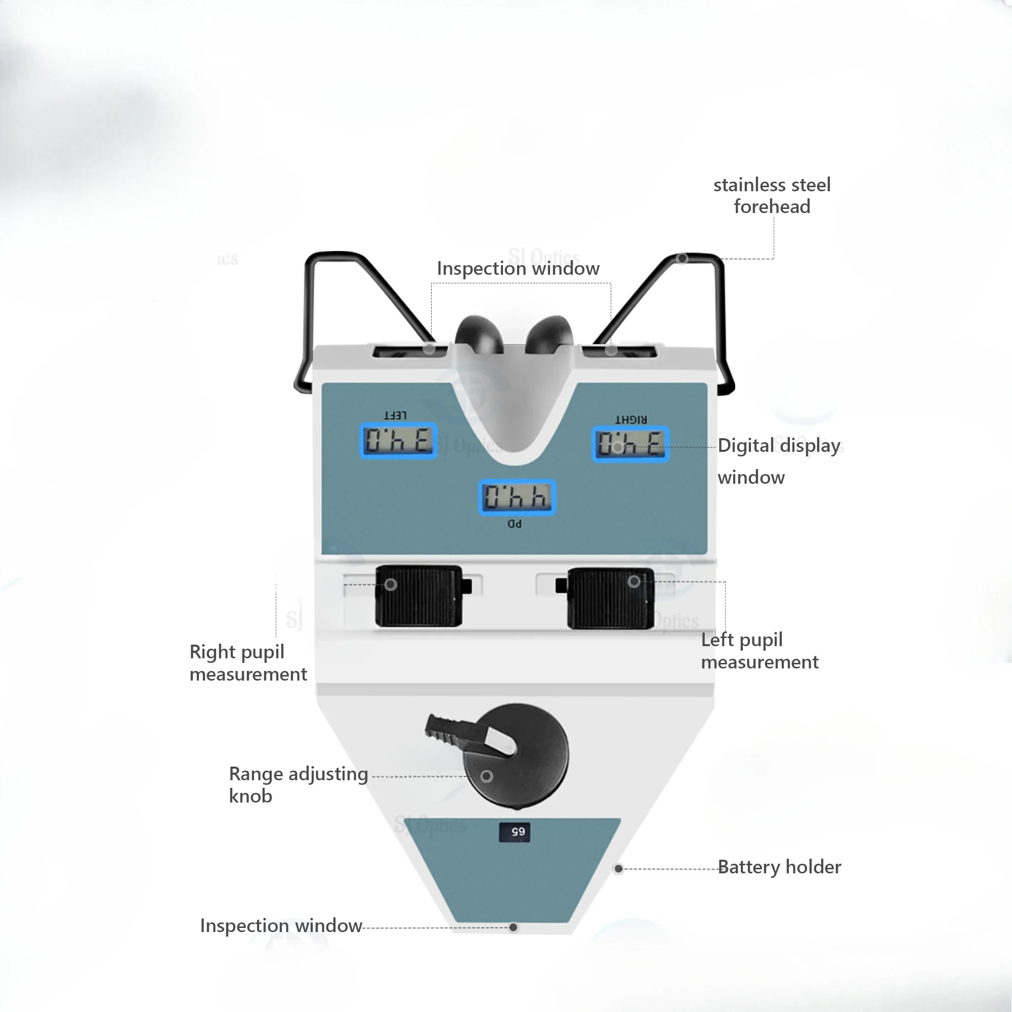 SJ Optics Optical Equipment Pupil Measure LY-9C Digital Pupilometer Pd Puilp Distance Meter