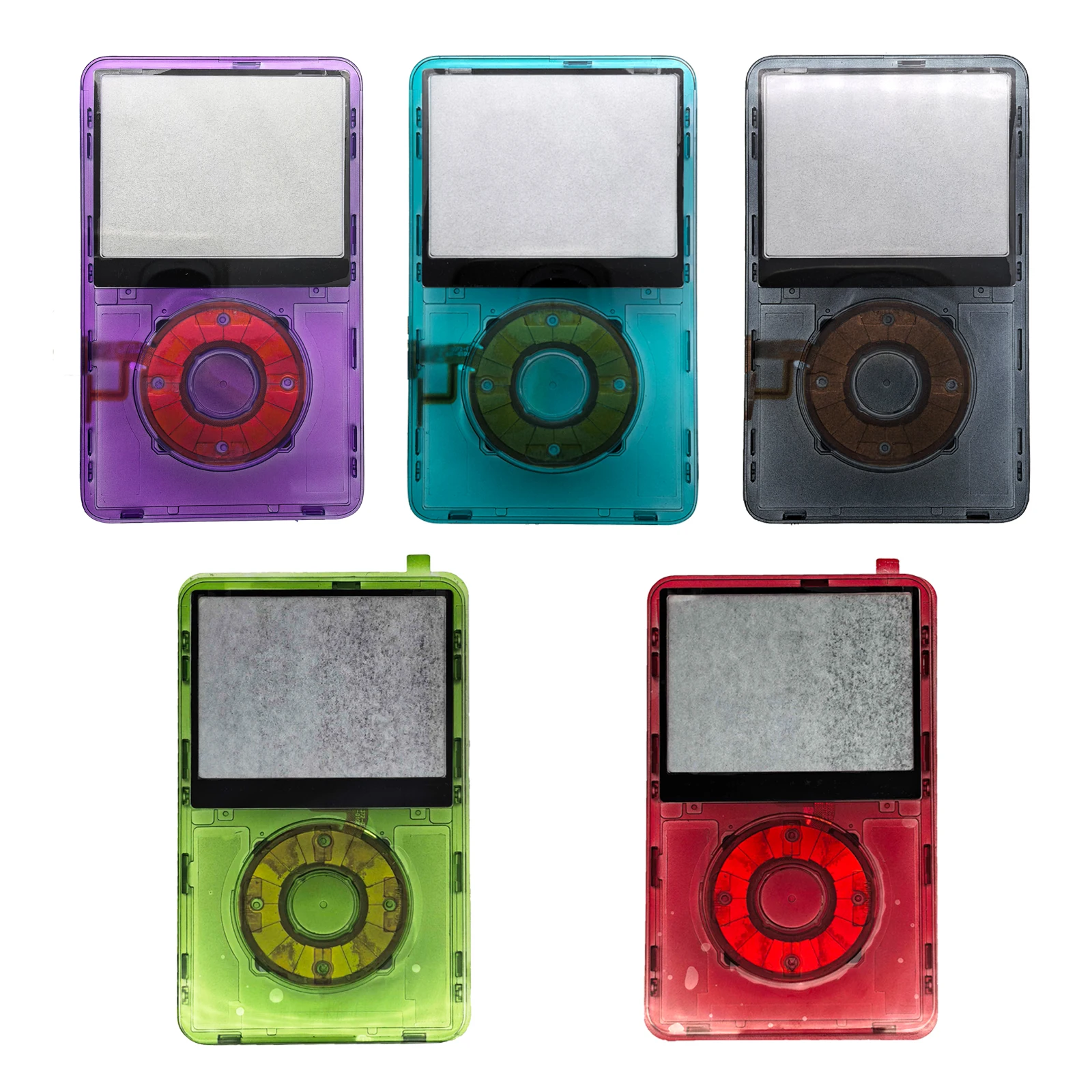 

Transparent Clear Faceplate Housing Case Cover clickwheel button for iPod 5th 5.5Gen Video 30GB 60G 80G