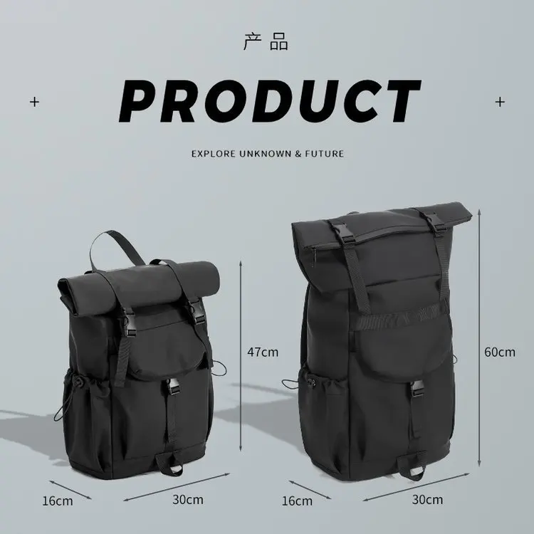 Zdjęcie 3: Stylowy plecak z zamkiem rolkowym 30L, plecak podróżny na laptopa, do pracy i na co dzień z portem USB, wysokiej jakości plecak casualowy unisex.