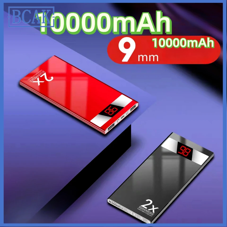 Power bank o dużej pojemności znamionowy 10000 mAh Android ultracienki telefon komórkowy uniwersalny power bank do telefonu komórkowego BCAK