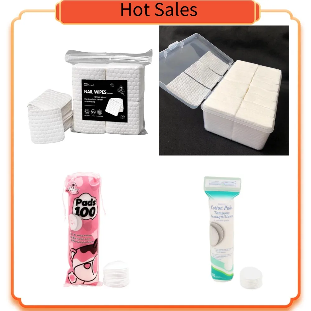 Solid Durable Nail Tools Manicure Gel Nail Polish Remover Pads Lint-Free Wipes Napkins Wraps 100/200/500/600pcs Nail Wipes 2026