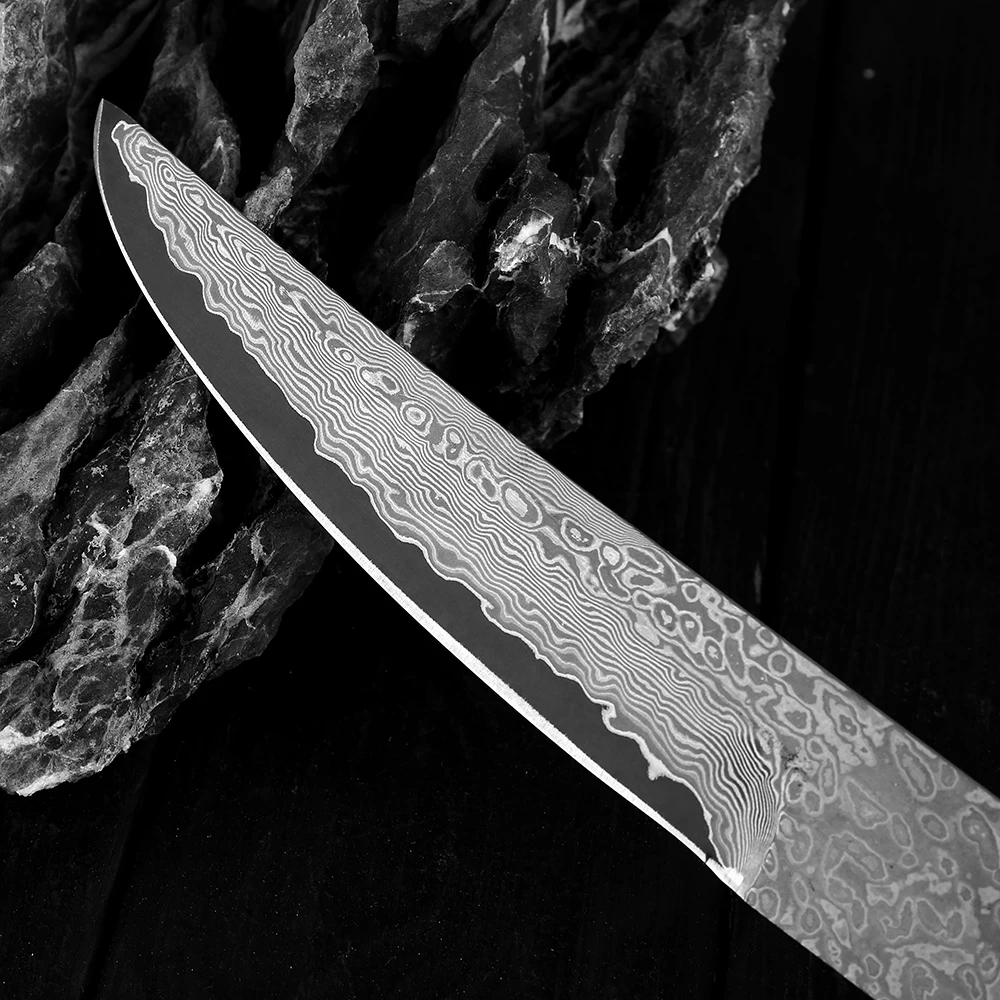 Full Tang Damascus steel blank blade DIY Handmade Fixed Blade Damascus knife blanks Razor sharp customised knife making accessor