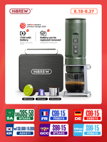 HiBREW Portable Espresso Coffee Machine for Car & Home Camping Coffee Maker Fit Nespresso Dolce Capsule Powder H4C