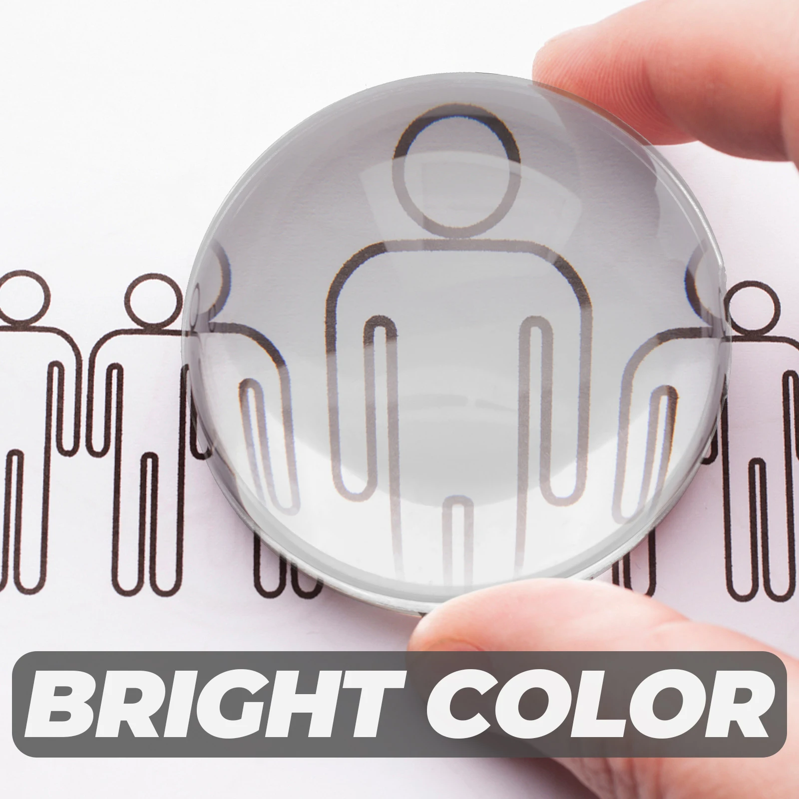 

6Pcs Clear Double Convex Lens Optical Science Teaching Set Durable Physics Experiment Tools for Laboratory Learning