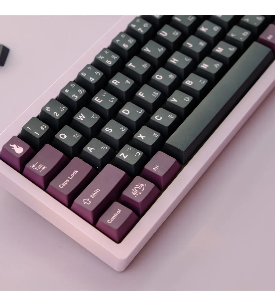 

Black lotus keycap PBT original highly sublimated customized mechanical keyboard 75wooting keycaps