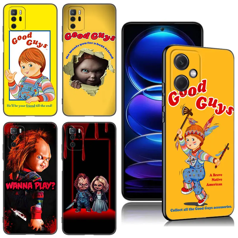 Horror Movie Scary Chucky Doll Phone Case For Xiaomi Redmi Note 8 9 10 11 11E 11T 11S 12 Pro 4G Plus 5G 8T 9S 10S 12S Cover