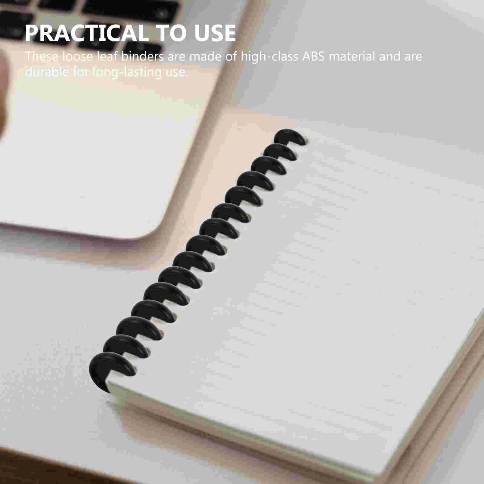 44pcs ABS Plastic Discbound Expansion Discs Binder Rings 11 per Set Smooth Loose Leaf Binding Notebooks Office