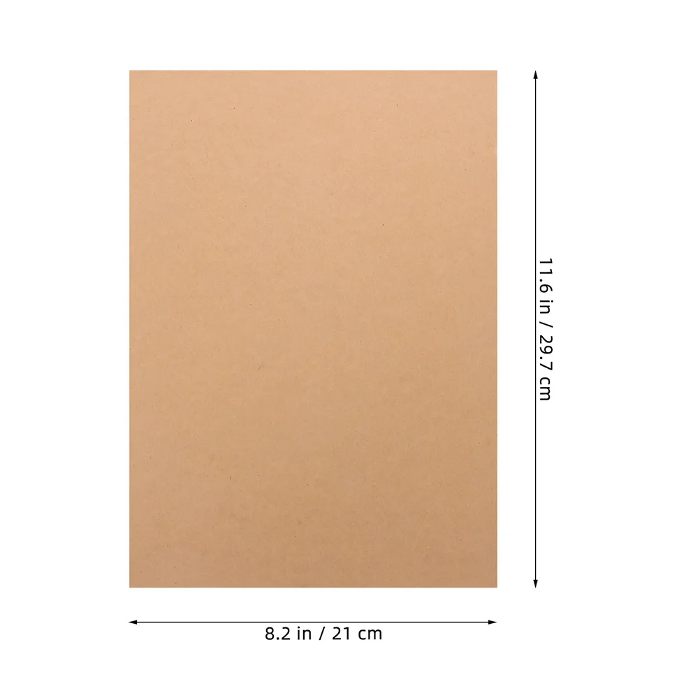 50 hojas de papel Kraft marrón, tarjetero resistente para manualidades, proyectos de bricolaje, fabricación de tarjetas, arte de fondo, álbumes decorativos seguros