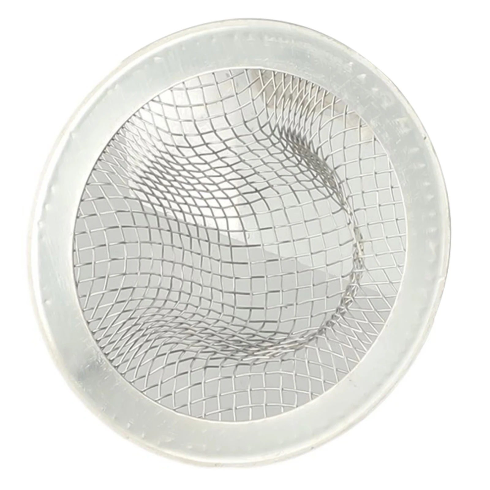 Functional Stainless Steel Filter Cover for Bathroom Sink Shower Drain Designed to Trap Hair and Small Particles