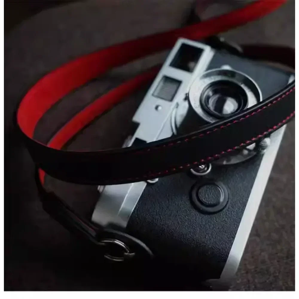 125cm Leather Camera Strap Retro Neck Hanging Comfort Shoulder Strap Suitable for Canon Sony