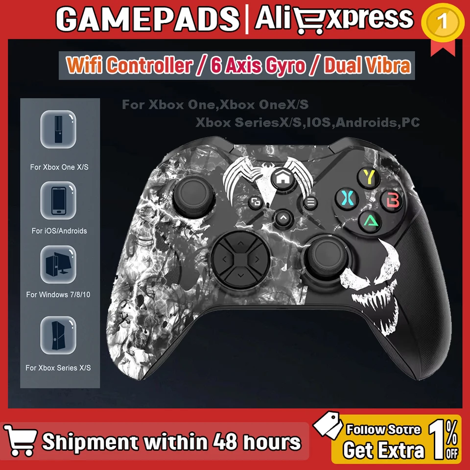 Wireless Controller For Xbox One Series X/S Pc Wifi Gaming Gamepad