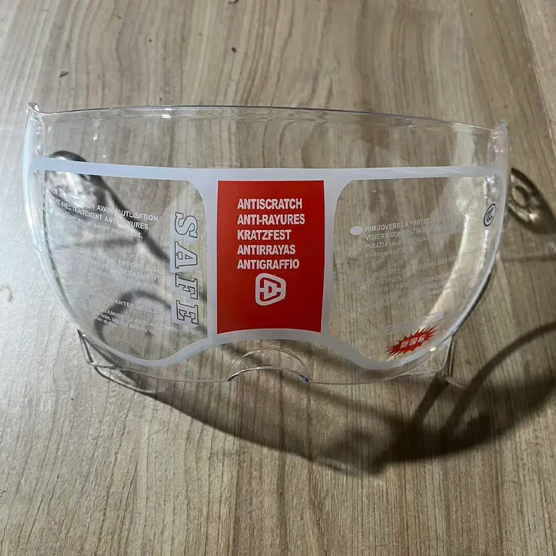 High-Quality Three-Quarters Open-Face Motorcycle Helmet Visor with Windshield and Waterproof HD Optical Lenses