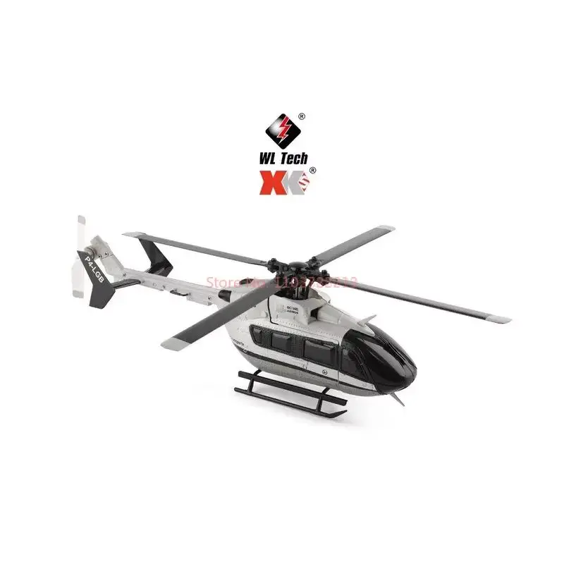 Wltoys K160 Rc helicóptero 2,4g 4 canales 6 ejes Gyro Motor sin escobillas Led Control remoto avión Ec-145 simulación avión de juguete