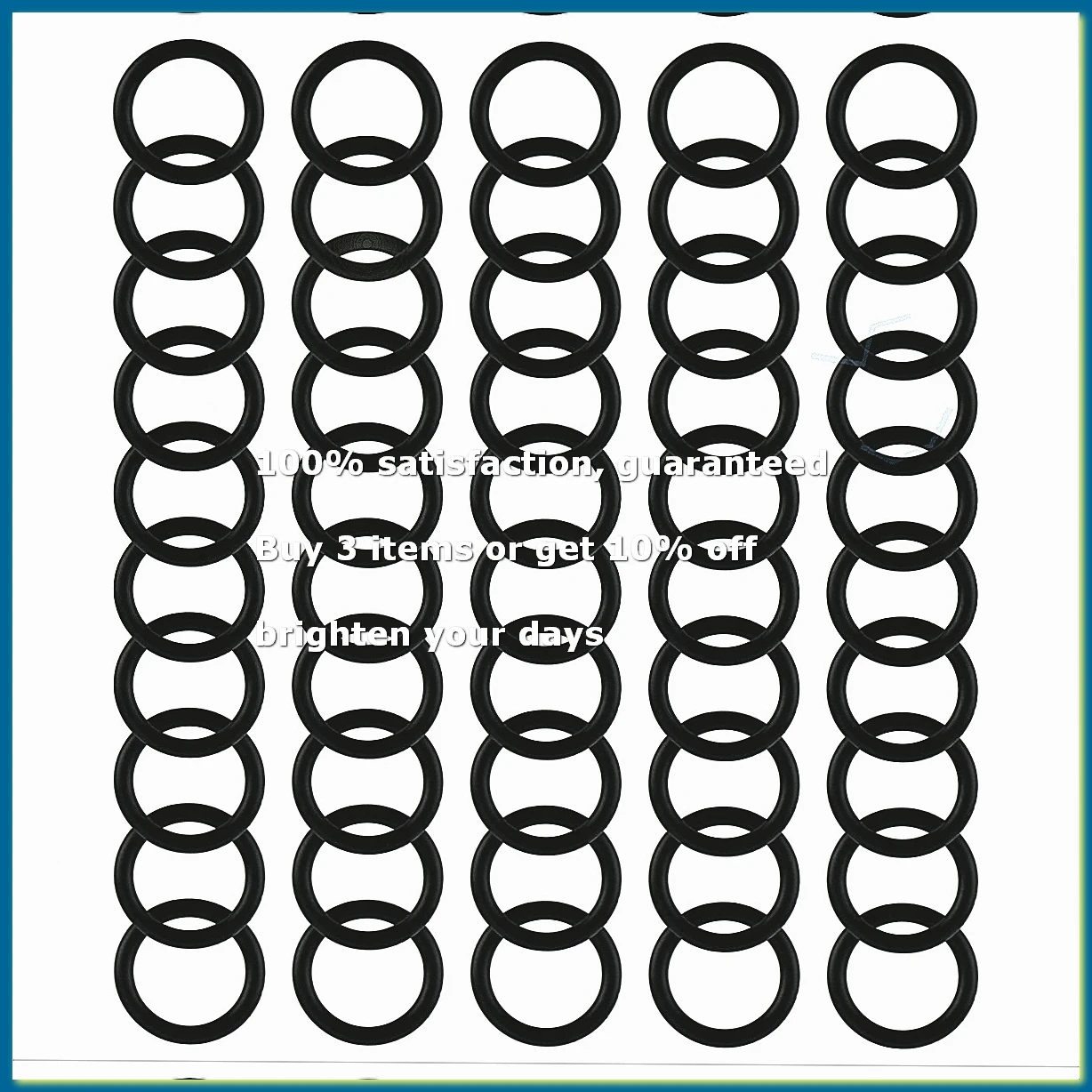 Nitrile Rubber O Ring Black 50 x 11mm x 15mm x 2mm Washer Sealing Bags