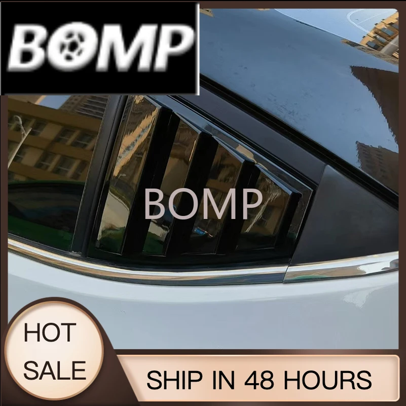 BOMP For Hyundai Elantra 2016-2020 Rear Triangular Window Blind shades Louver Sill Molding Cover Sticker Trim Car-Styling Access