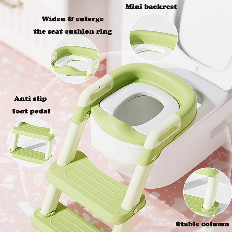 Portable Toilet Seat Potty Children\'s Pot Foldable Potty Training Seat Step Stool Portable Potty Child Pot Toilet Bebe Toilette