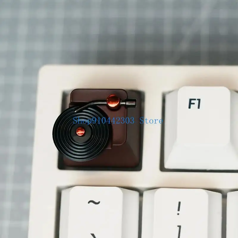 L4MD Aangepaste ESC Keycap Vinyls Record roestvrijstalen keycap voor mechanische toetsenborden