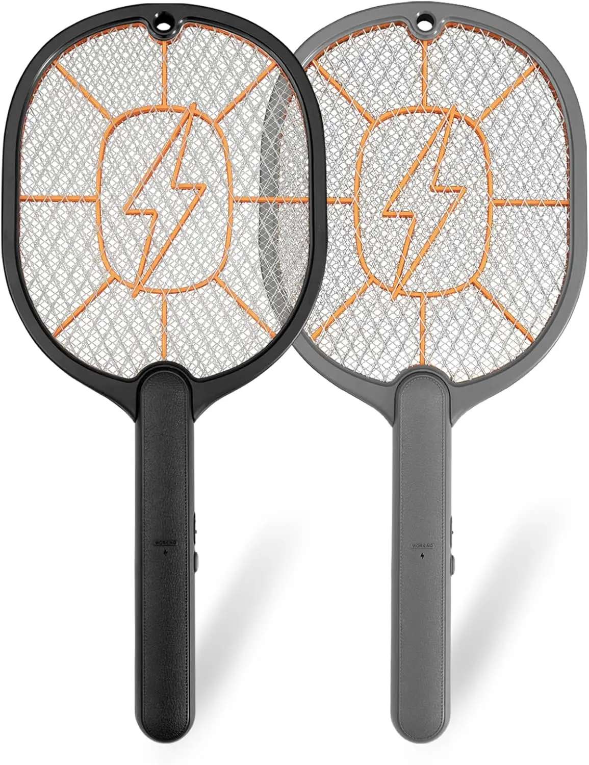 

2-Pack Electric Fly Swatter, Battery-Powered Bug Zapper Racket with Safe Mesh & Wall-Mount for Indoor/Outdoor Use
