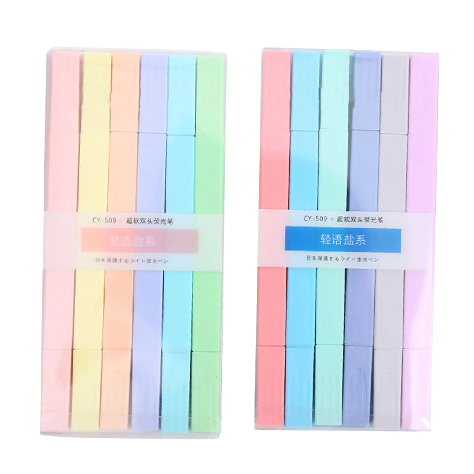 

Eye Protection Highlighter Highlighters Pens Marker for Round Head Double-ended Fluorescent Student