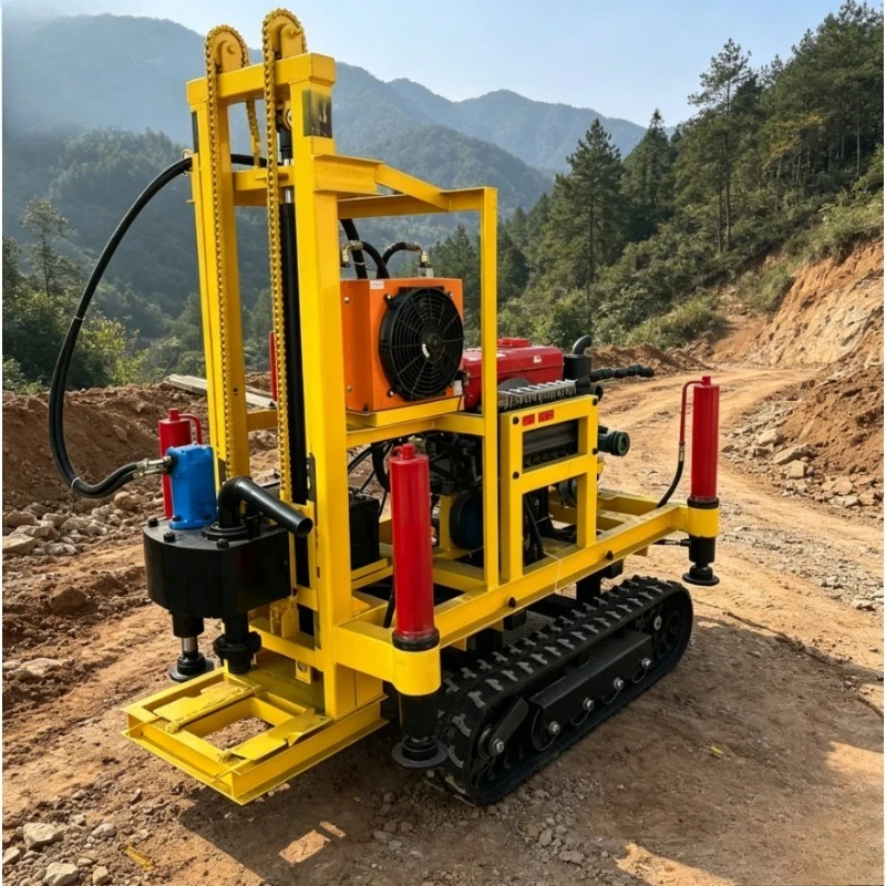 Customized New Rotary Water Well Drilling Rig Machine Mine Drilling Rig 220V Motor Portable Water Well Drilling Rig Equipment