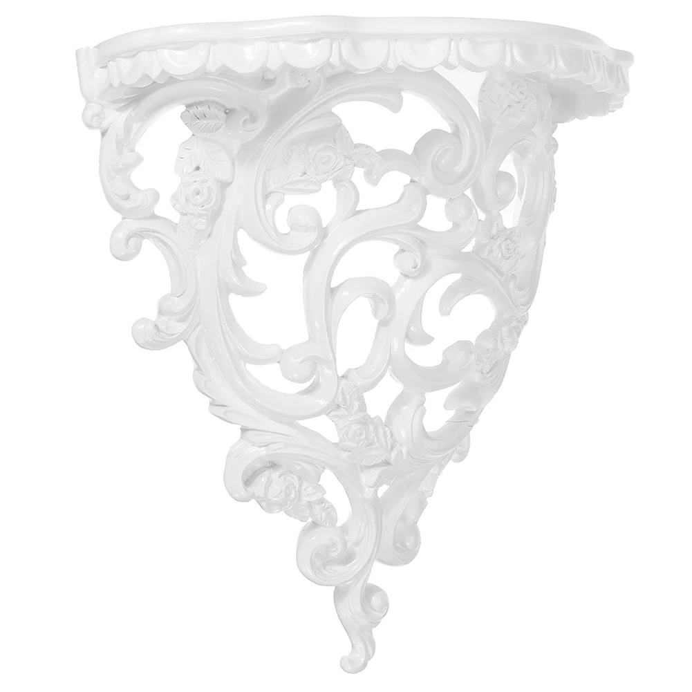 Abva-prateleiras decorativas estilo barroco para sala de estar flores pendurado na parede rack de armazenamento estilo europeu decoração casa café pequeno