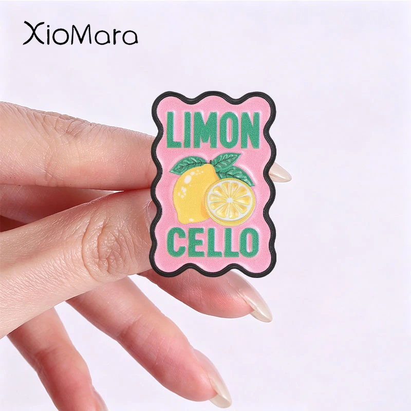 Cute Lemon Orange Fruit  Enamel Pins Limoncello Con Amore Brooches Fashion Lapel Badge Backpack Clothes Jewelry Gift for Friends