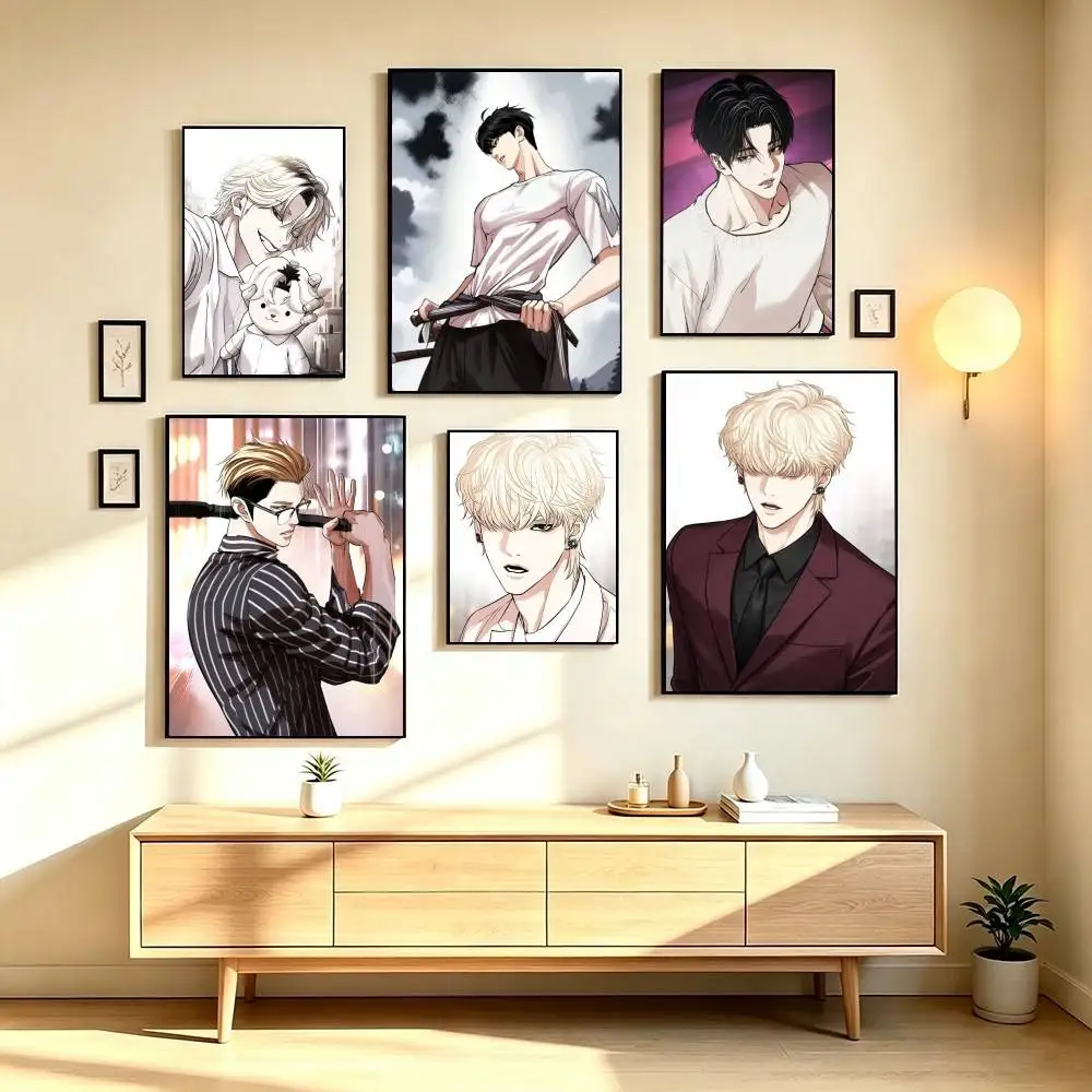 L-Lookism Animation Poster Waterproof Wall Art Sticker For Bar Living Room Vintage Decor High Quality Print Gift