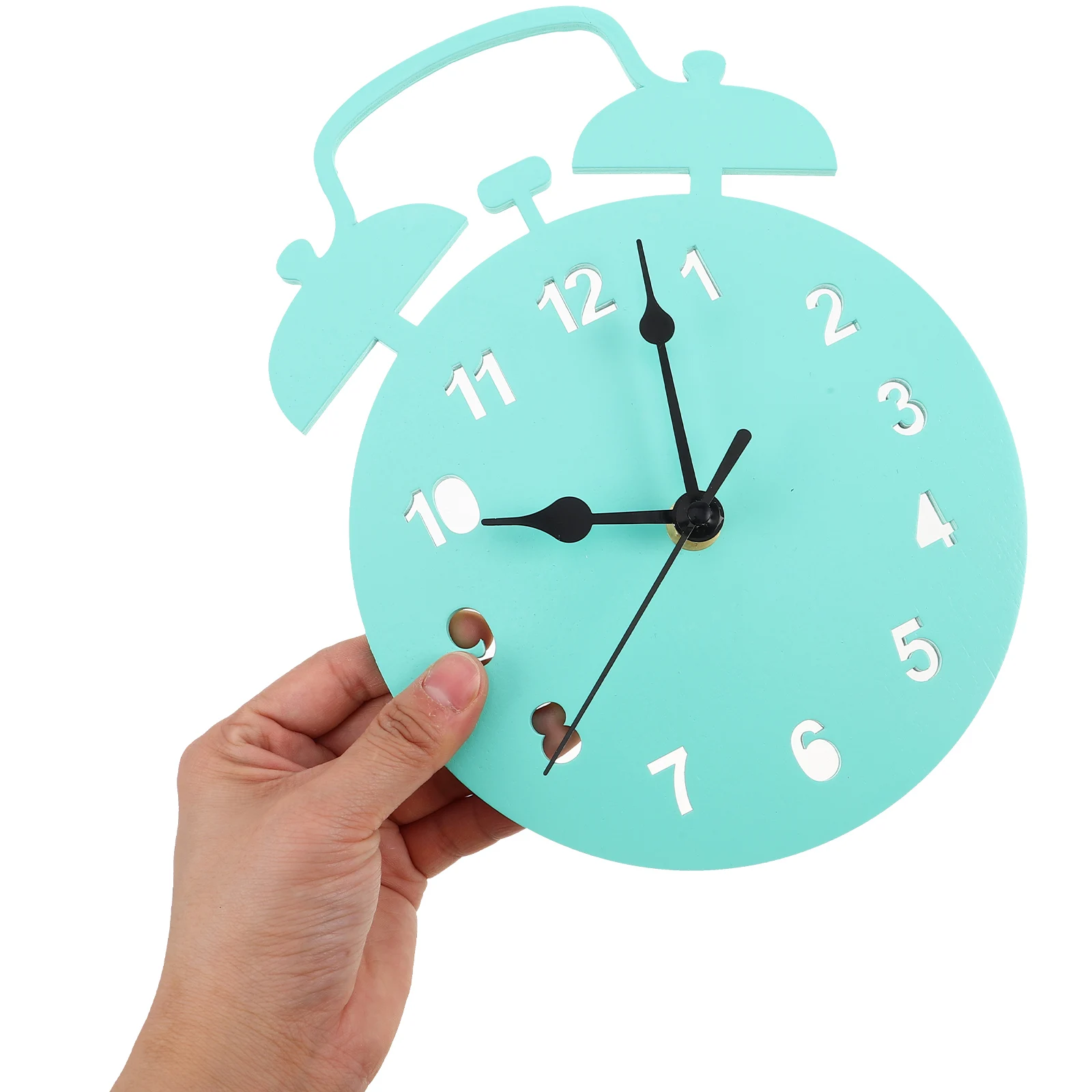 

Nordic Style Wooden Alarm Clock for Bedroom Kids Silent Vintage Wall Kitchen Decor Operated Lightweight Simple Design