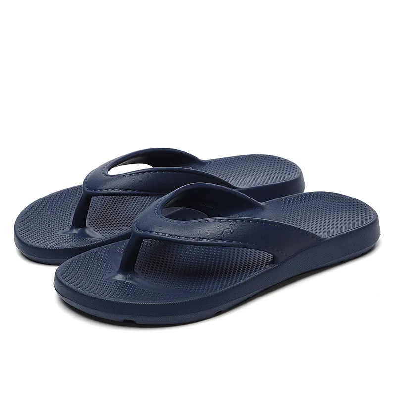 Summer Men Beach Flip Flops Soft Sole Clip Toe Lightweight Beach Slippers Woman Couple Comfort Non Slip Bathroom Slides Shower