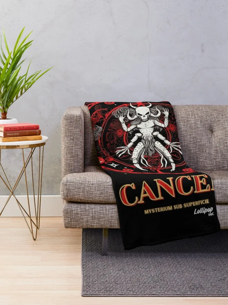 Dark Zodiac Cancer: The Enigmatic Depths Throw Blanket manga Baby Sofa Throw Blankets