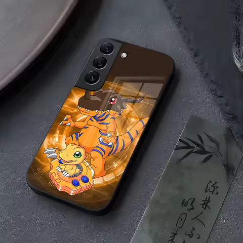 Digimon Anime Phone Case Glass for Samsung Galaxy S23 S25 S24 S21 S22 S20 Ultra Fe Plus A34 A16 A54 A24 A52 A53 Cover