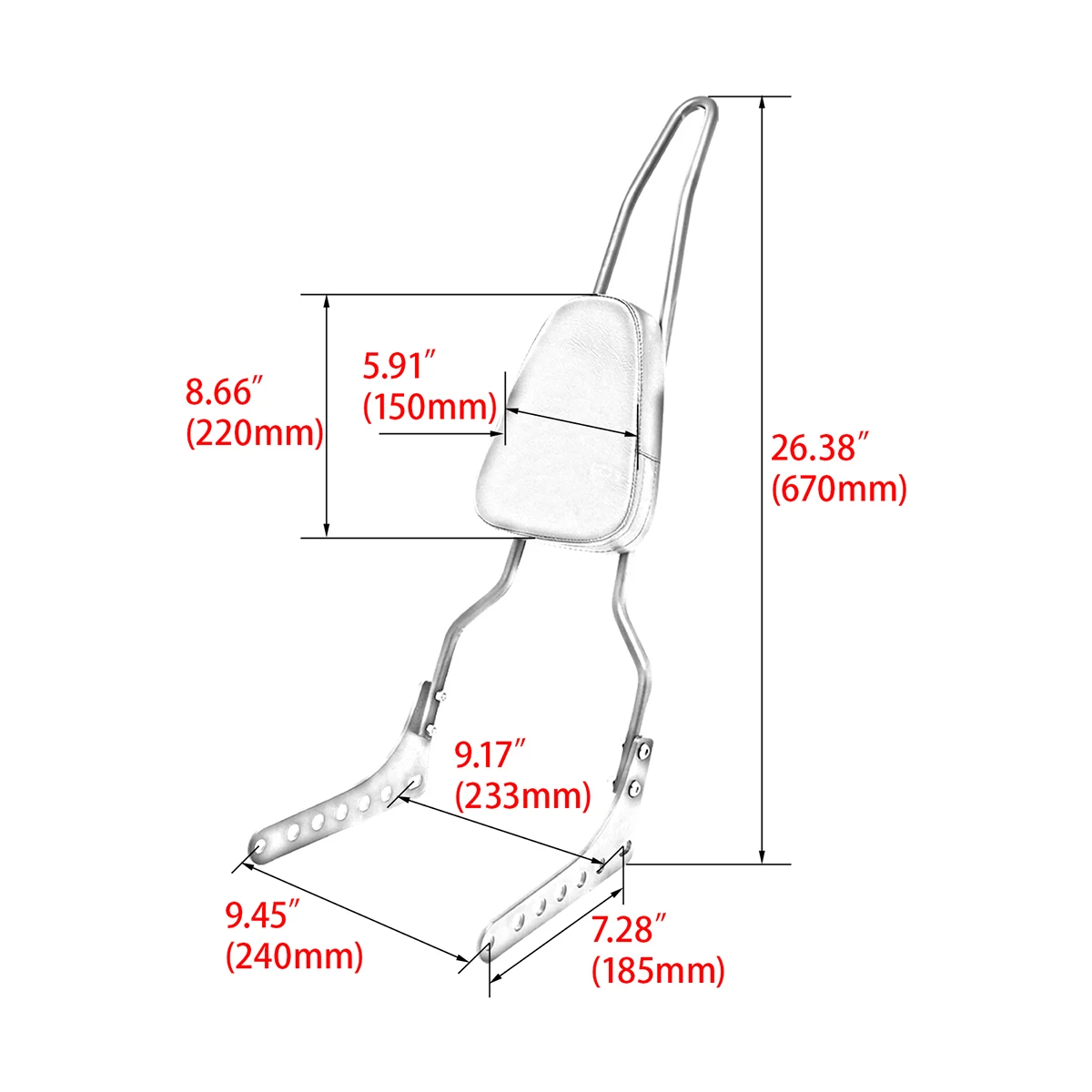 Softail Motorcycle Rear Passenger Backrest Sissy Bars For Harley FLDE FLHT FLS FXBB Street Bob 114 Heritage Deluxe Slim 18-2022