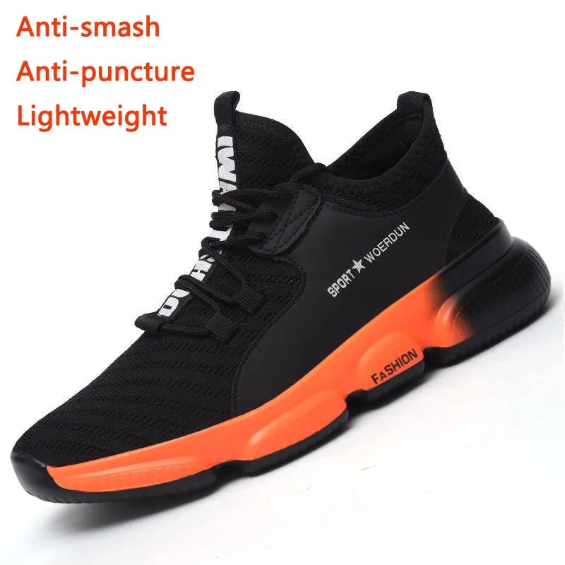 

Soft Safety Shoes Men's Anti-smashing Anti-piercing Lightweight Breathable, Deodorant Work Protective Shoes Zapatos De Seguridad