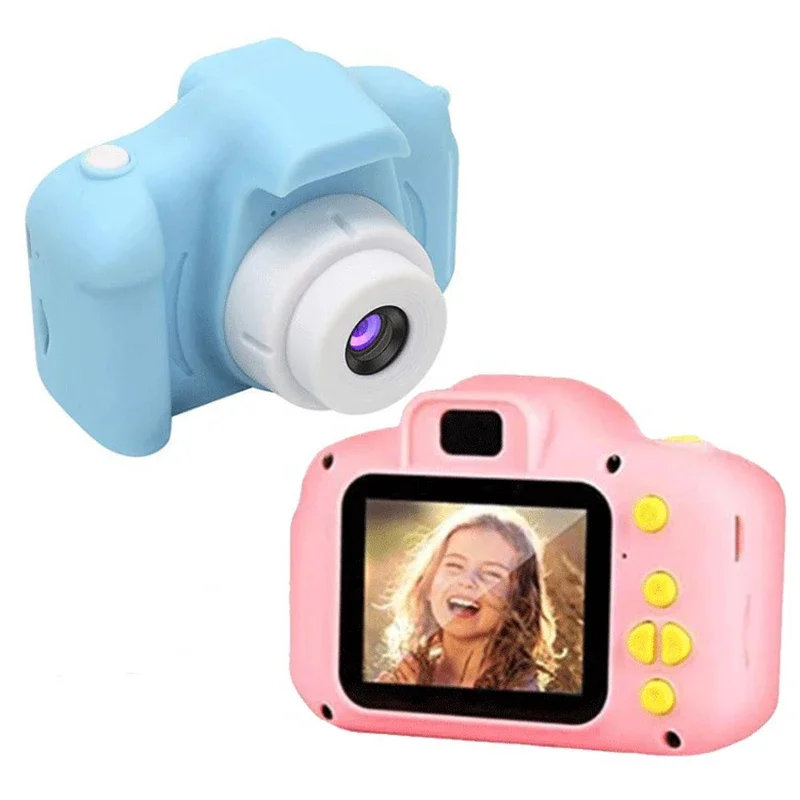 Bambini Cartoon Cute Outdoor Camera video 1080P HD studente fotocamera digitale vacanza regalo di compleanno per bambini giocattoli multipli di scena