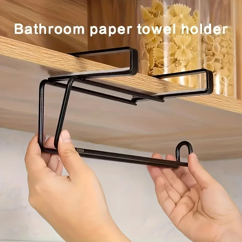 

Paper Towel Holder Under Cabinet, Over The Cabinet Door Paper Towel Holder, Hanging Paper Towel Holders for Cabinets Under