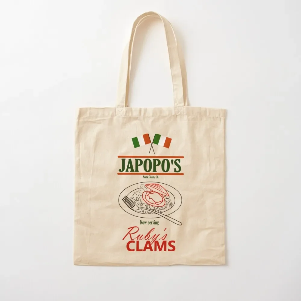 

Santa Clarita Diet - Japopo's Clams (Pale Bg) Essential Tote Bag Gift bag bags luxury women Candy bags Tote Bag