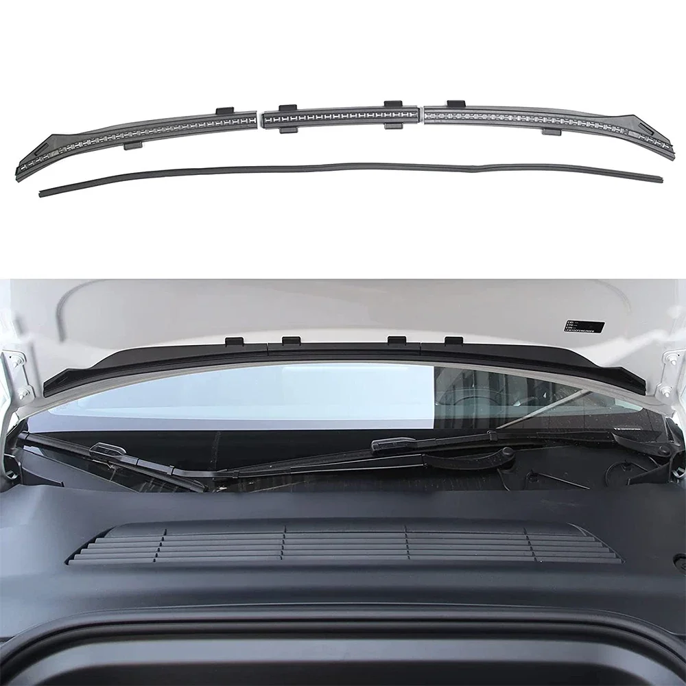 Front Hood Rubber Seal Upgrade Chassis Cover Water Strip Weather Bar Air Vent Intake Protect Accessories For Tesla Model Y 3