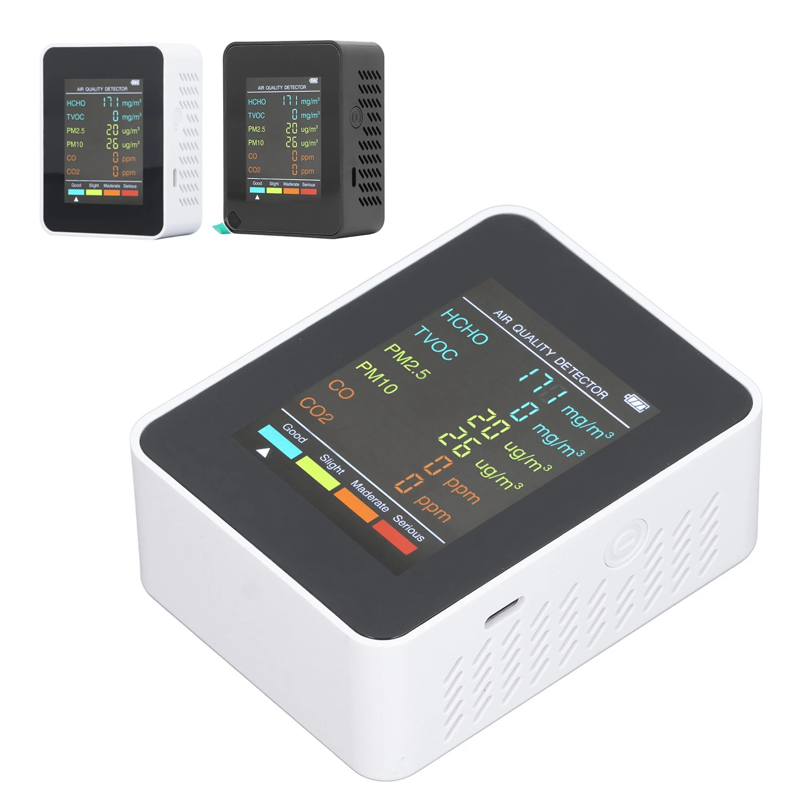 Air Quality Monitor Portable L - Air Quality Monitor Co2 Pm2.5 Tvoc 评论和价格
