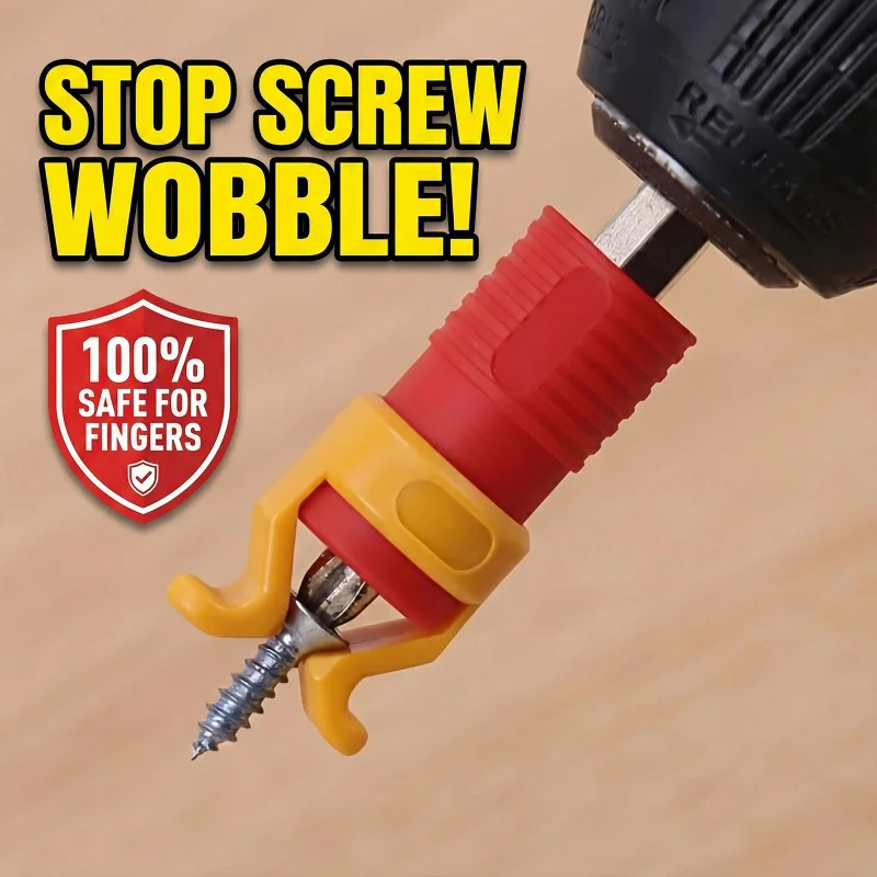 

Manual Screw Holder Tool Plastic Screw Holding Clamp For Woodworking DIY Hand Tool For Screws And Drill Bits No Power Needed