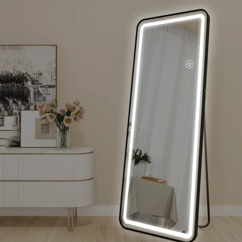 Led Hanging Mirror Items Vanity Items Living Room Modern Vintage Shower Bathroom Mirror Cute Travel Spiegels Home Decorations