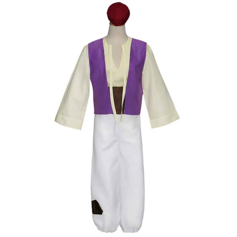 Volwassen Kinderen Aladdin Lamp Prins Cosplay Kostuums Mannen Aladdin Kostuum Halloween Anime Cosplay Pak Fancy Suits Adam Prins Kleding