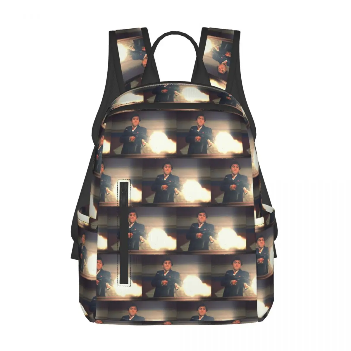 

Scarface Tony Montana Shooting Backpack Daypack Large Capacity Kids BookBag School Bag Shoulder Bags for Men Women