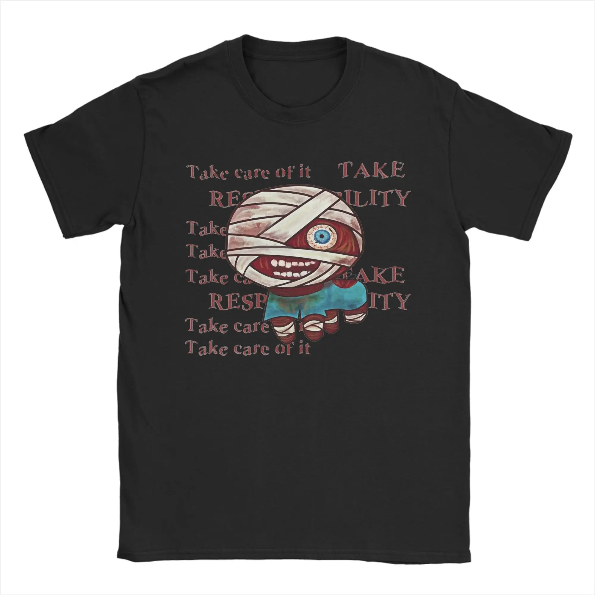 

Футболка Captain Curly Tism Creature для полоскания рта для мужчин и женщин, футболки с графическим принтом, одежда из 100% хлопка ужасов