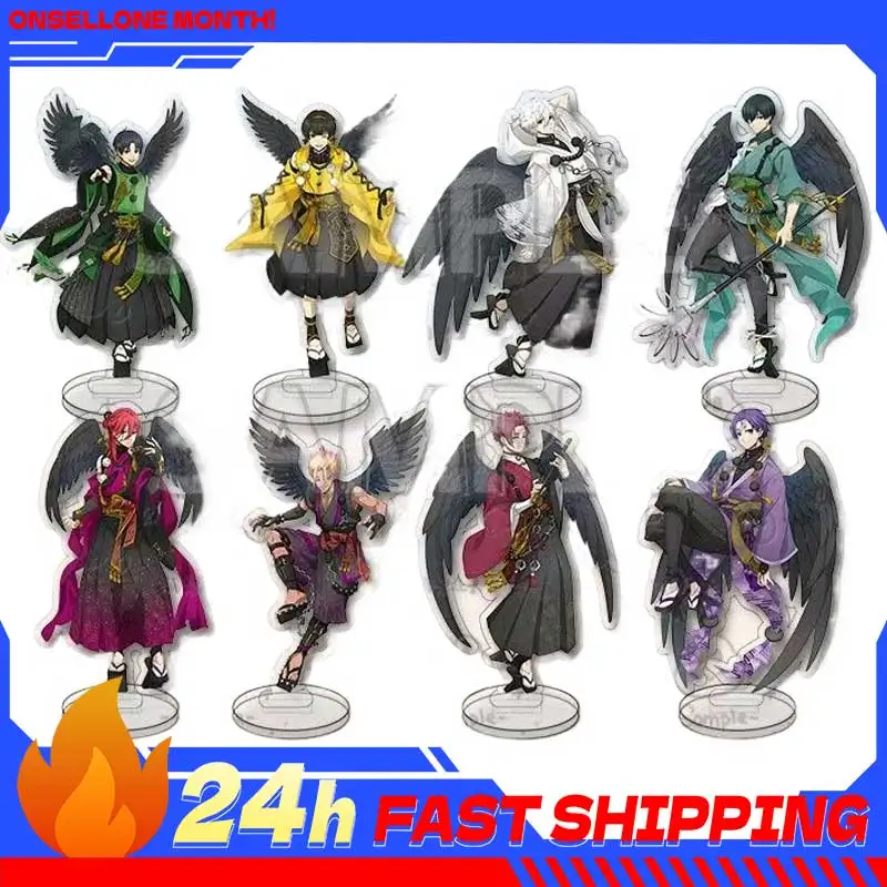 

3,93-дюймовый синий чайный киоск Lcok Tengu VER. Акриловая подставка Reo Acg Stand Nigi Onmyoji, стенд с изображением Рюсея Шидо с крыльями, фигурка-игрушка Sae