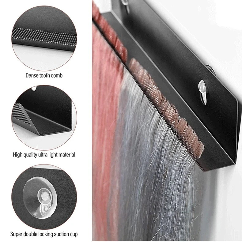 Metal Hair Extension Stand - Styling & Storage Holder | Salon-Grade Display Rack for Extensions & Wigs image 5